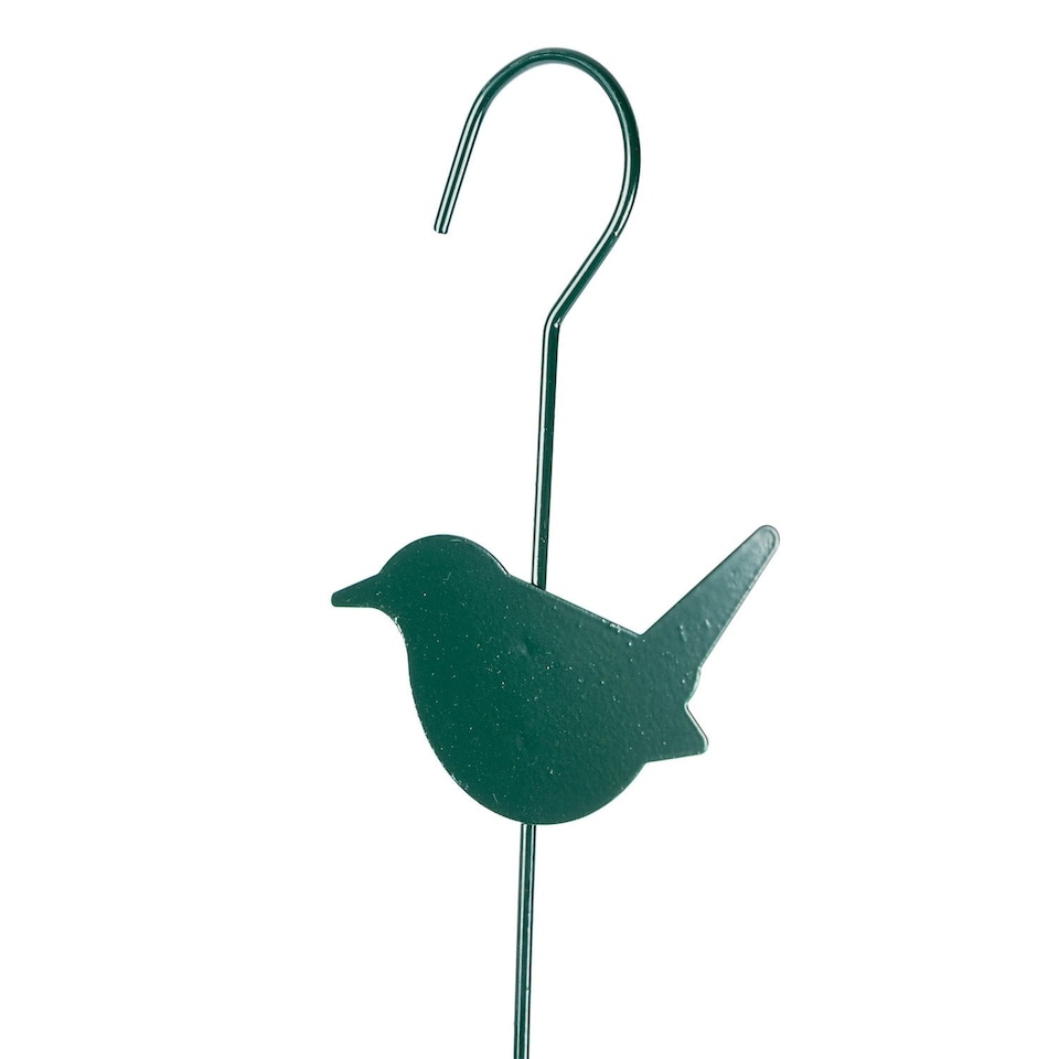 image 1 of Homescapes Metal Spring Bird Feeder with Bird Decoration, Wren