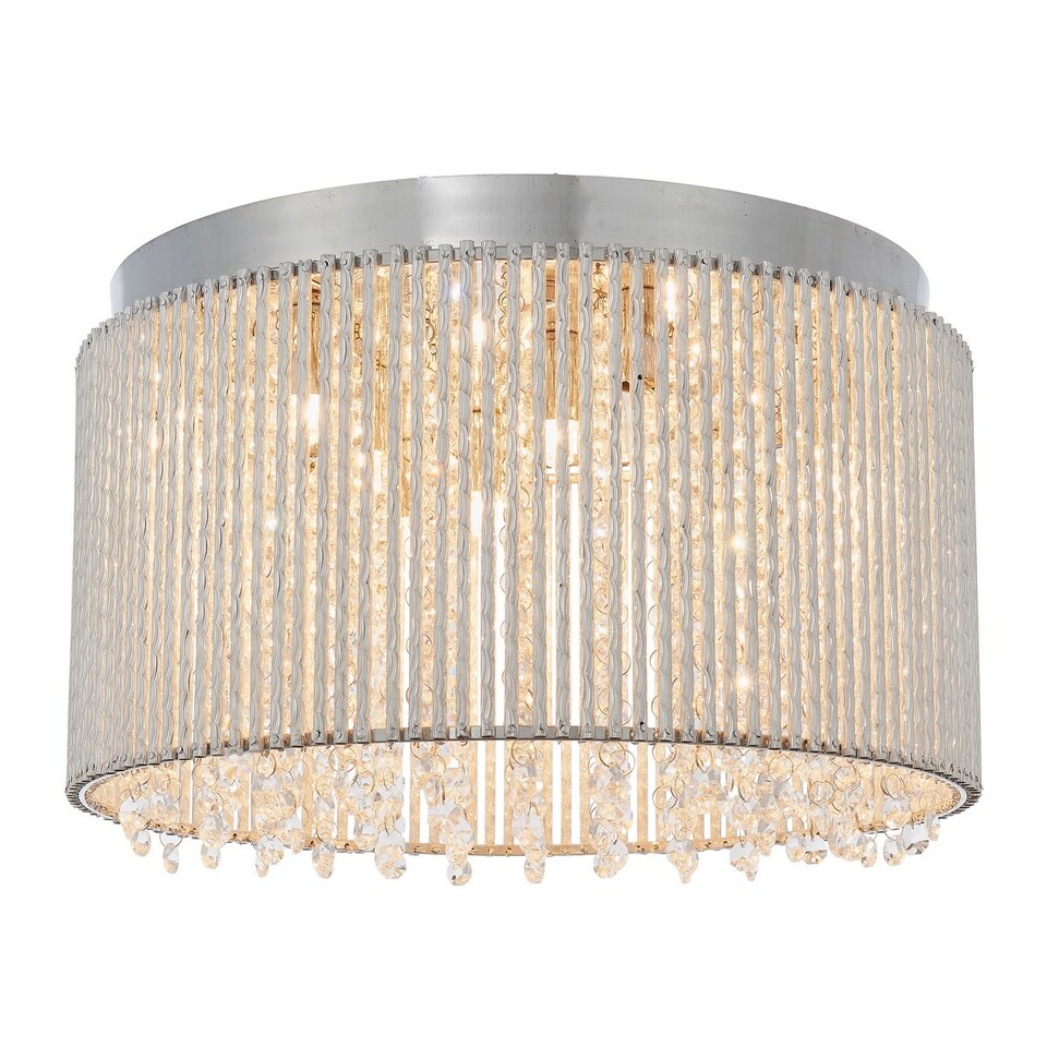 image 1 of Galina 10 Light Flush Light Chrome Plate & Clear Crystal, G9