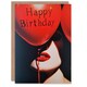 image 1 of Sexy Lips Birthday Card Red Balloon Boudoir for Husband or Partner