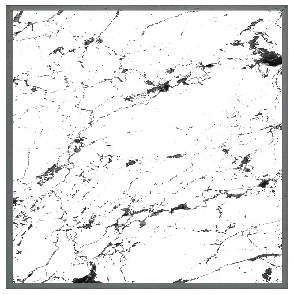 image 1 of Thin black marble (Picture Frame) White | M