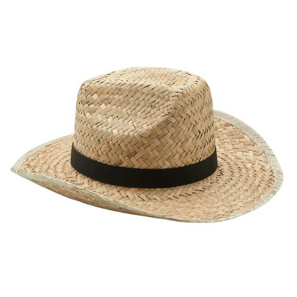 image 1 of MidOcean Texas Straw Cowboy Hat - Black - One Size