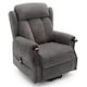 image 2 of Halton Electric Fabric Heavy Duty Single Motor Rise Recliner Lift Mobility Chair (Charcoal)