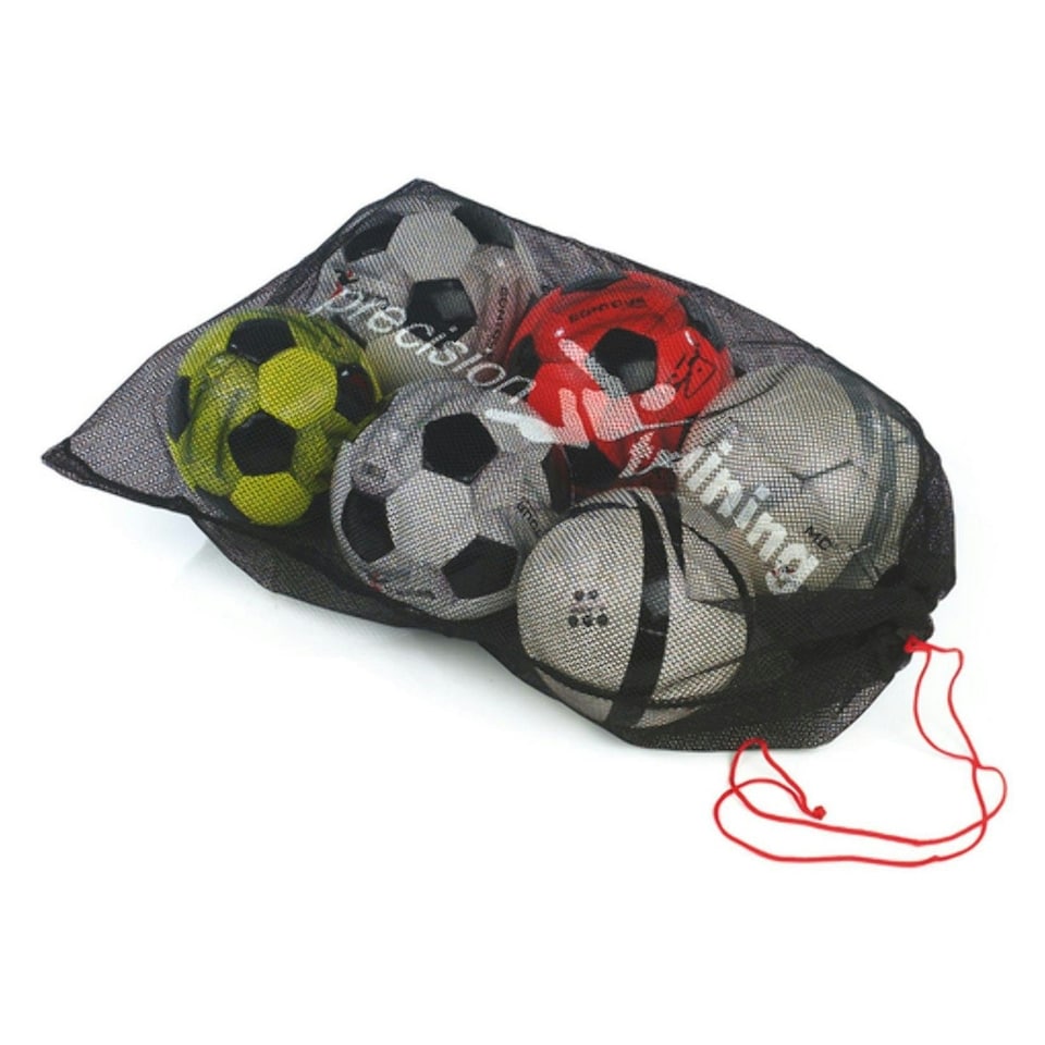 Precision Mesh 10 Ball Football Bag - Black - One Size