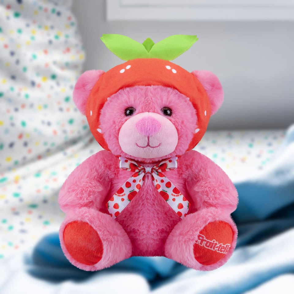 image 1 of vfm-estore Fruit-tella Bear Plush Toy - Strawberry 23cm