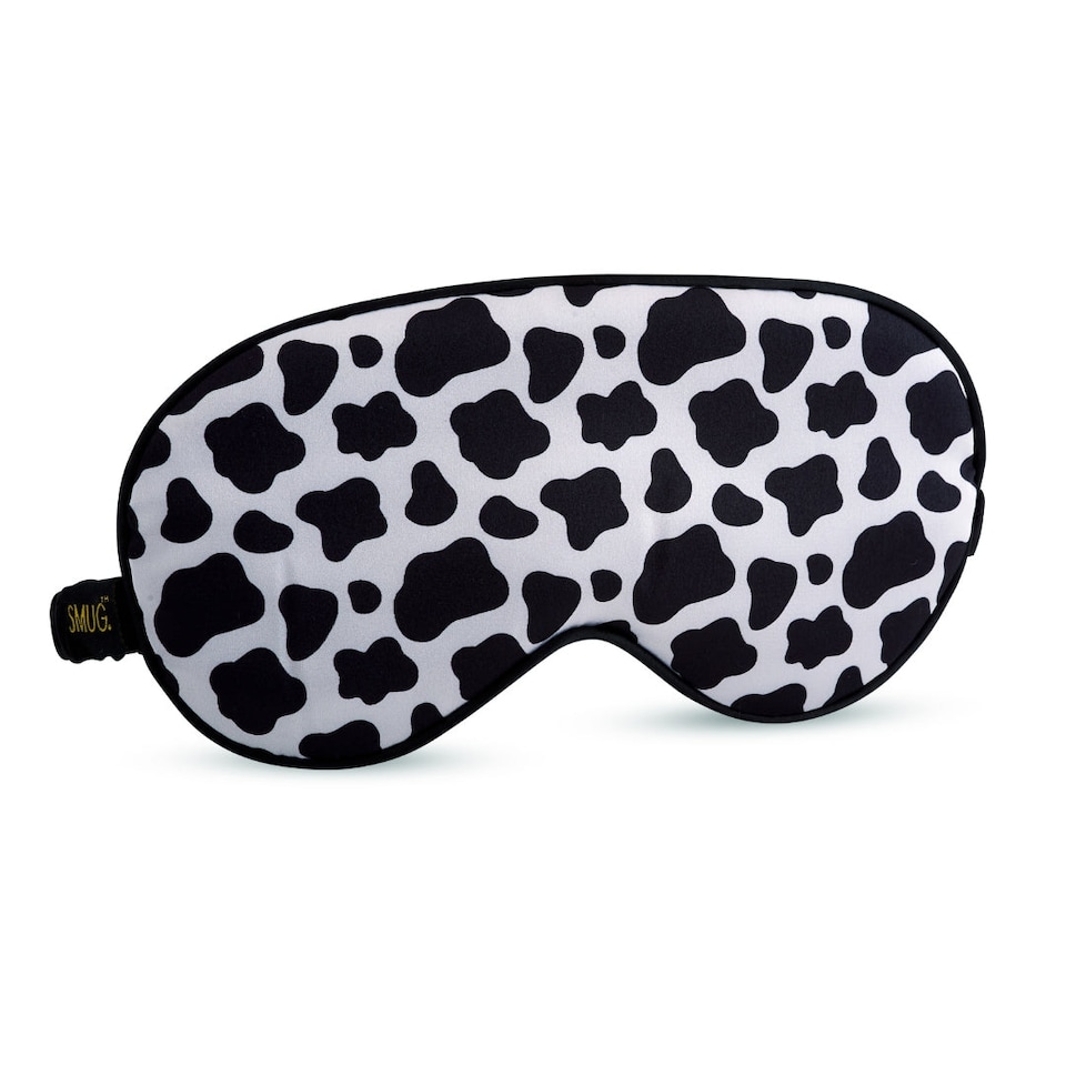 image 1 of SMUG Satin Sleep Mask - Cow Print