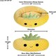 image 2 of Squishmallows Official 30-Inch Maui Pineapple Pet Bed - Large Ultrasoft Official Plush Pet Bed