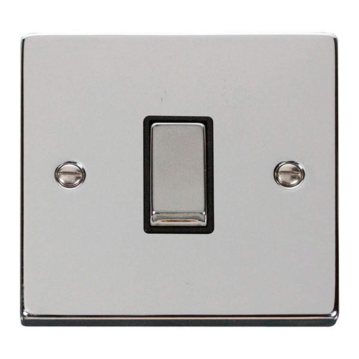 SE HOME Polished Chrome 10A 1 Gang Intermediate Ingot Light Switch Chrome Polished Chrome