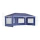 image 3 of Outsunny 3 x 6m Garden Pop Up Gazebo, Height Adjustable Marquee Party Tent with Sidewalls, Storage Bag, Blue