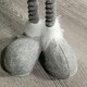 image 2 of 84cm Christmas Plush Grey Standing Gonk Long Legs & LED Illuminated Beard