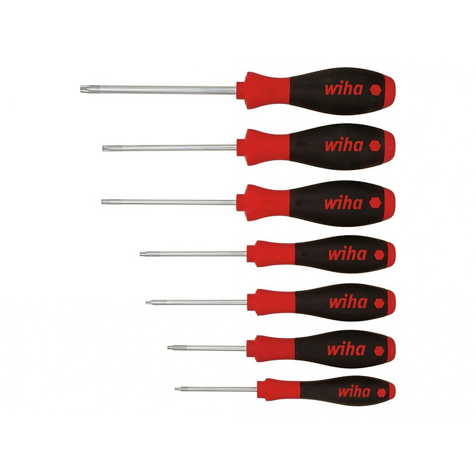 Wiha Softfinish Torx Screwdriver Set, 7 Piece - Multi Colour - One Size