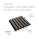 image 1 of Cheshire Mouldings WPKT12 Acoustic Wall Panel Walnut (L) 2400mm (W) 605mm (T) 22mm