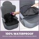 image 4 of Potty Training Car Seat Protector Cover for Spills, Nappy Leaks, and Accidents - No Bucklehole Black