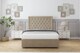 image 2 of Sloomy Montana Almond Coniston Divan Bed Base No Drawers With 26 Inch Strutted Headboard | Cream | Almond | King | 1