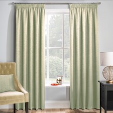 Enhanced Living Matrix Green 90 x 54 inch (229x137cm) Tape Top Thermal Noise reducing Dim Out Curtains (PAIR) | Green | Green | 2