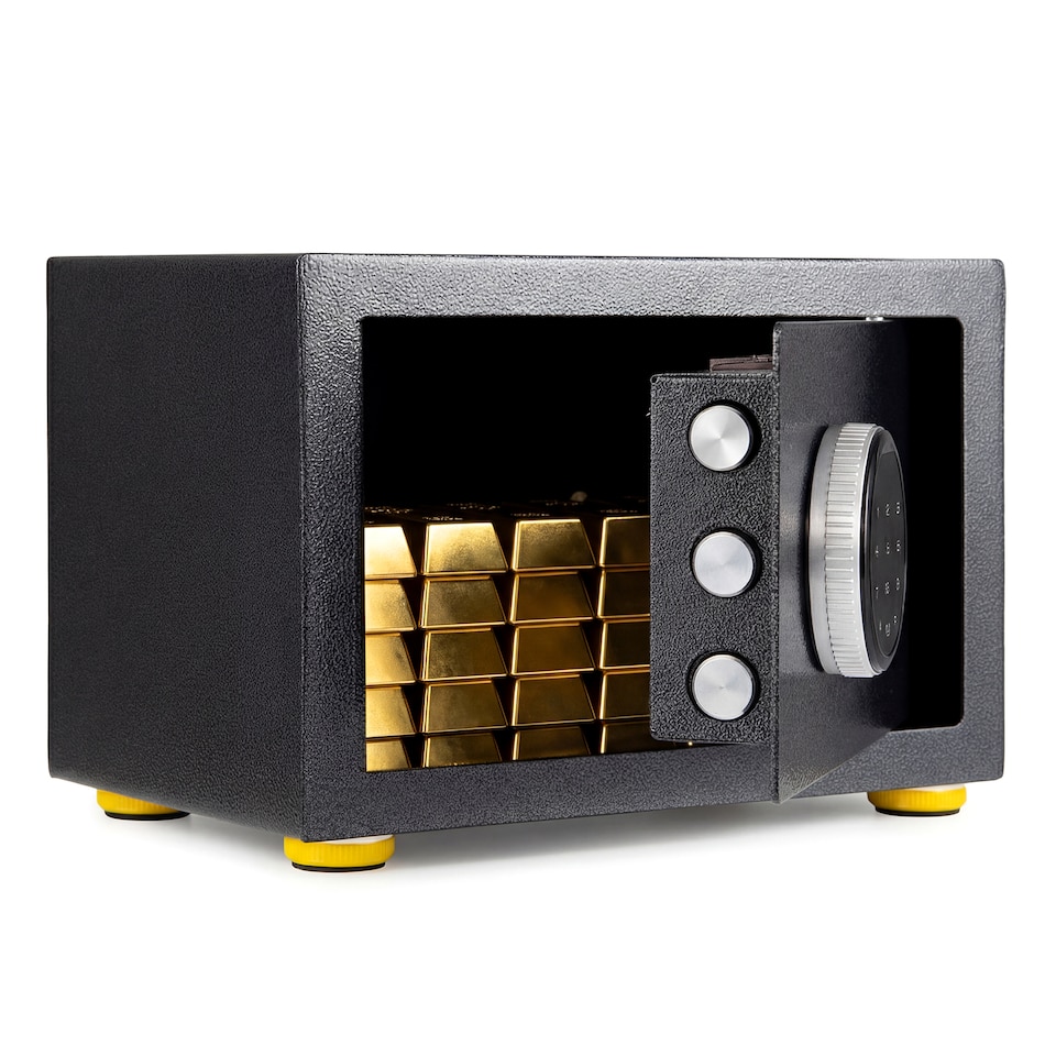 image 1 of COSTWAY 31 CM Solid Steel Safe Box with Drop Slot Digital Keypad