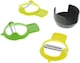 image 4 of CALITEK Peeler Set of 3 Stainless Steel Blade with Nesting Design Smart Saving Tool-Multicoloured | Multi