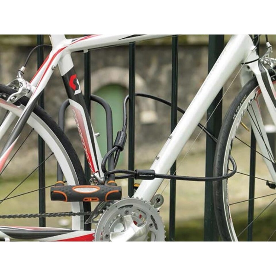 Master Lock High Security U-bar With Cable 280 X 110 X 13mm - Multi Colour - One Size