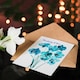 image 4 of Thinking Of You Orchid Flowers Blue Watercolour Sympathy Card