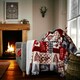 image 1 of Christmas Patchwork Sherpa Fleece Throw