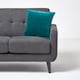 image 4 of Homescapes Teal Green Velvet Cushion Cover - 40 x 40 cm | Green | Teal green | 1