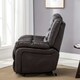 image 8 of Seattle Electric Automatic Recliner Home Lounge Bonded Leather Chair (Brown)