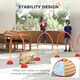 image 5 of PawHut 4-Piece Dog Agility Training Equipment with Bag, Orange