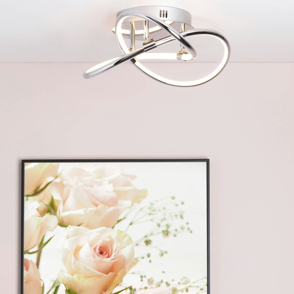 image 1 of BHS Eero LED Ceiling Light | Silver | Chrome | 1