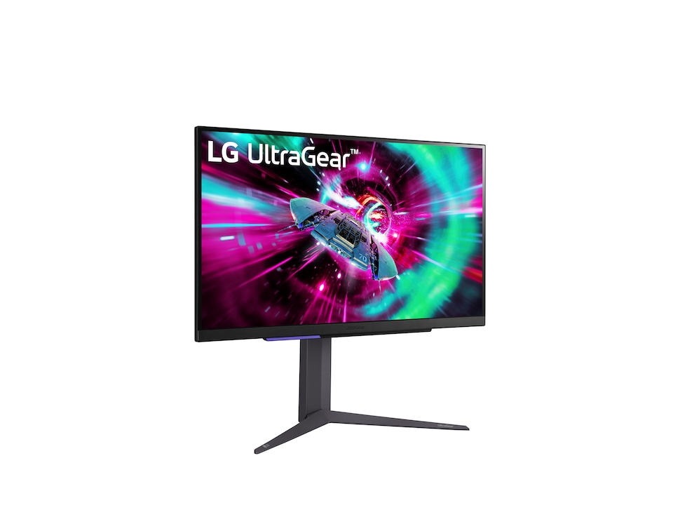 image 1 of LG UltraGear 27GR93U-B 27" IPS 4K Ultra HD 144Hz 1ms Height Adjustable Gaming Monitor | Black | Black, Grey, Purple