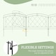 image 5 of Outsunny 6PCs Decorative Garden Fencing 24in x 12ft Metal Border Edging