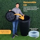 image 8 of Water Butt Kit with Tap, Diverter & Bio Cleaner –  Rainwater Collector for Garden, Balcony & Terrace – Durable Plastic Water Storage Tank Black | 240L