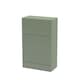 image 1 of Contemporary Fluted 500mm Floor Standing WC Unit, Satin Green | Green | Satin Green | 253 x 500 x 810mm