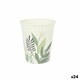 image 1 of Set of glasses Algon Disposable Cardboard Floral 10 Pieces 250 ml (24 Units) N/A