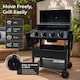 image 4 of 4 Burner Steel Gas BBQ Grill Outdoor Side Shelves Rack Bottle Opener