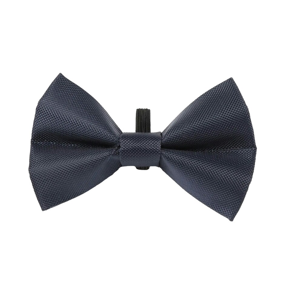 Digby & Fox Plain Dog Bow Tie - Indigo - L
