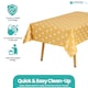 image 4 of Polka Dots Disposable Plastic Table Cover - 54" x 108"