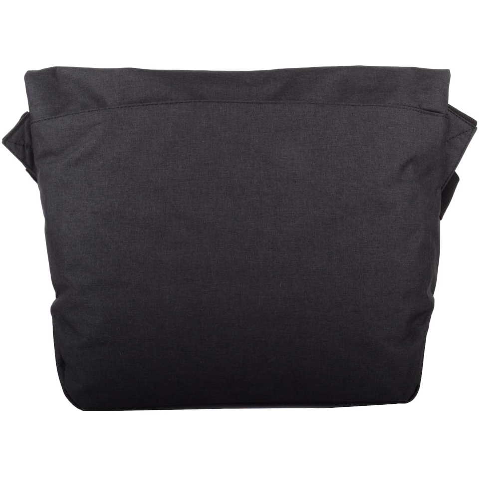 image 1 of Lorenz Large Modern Look Work School Cross Body / Shoulder / Messenger Bag Inner Tablet Sleeve | Black | Black