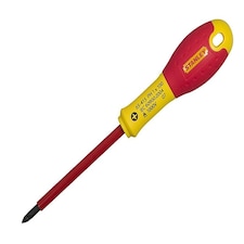 Stanley Tools Fatmax Vde Insulated Screwdriver Phillips Tip Ph0 X 75Mm