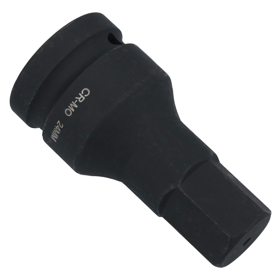 image 1 of 24mm 3/4" Drive Extra Deep Impact Hex Allen Key Socket Impacted 88mm Long