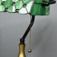 image 8 of HOMCOM Stained Glass Table Lamp, Vintage Lamp with Green Handmade Shade, Metal Base, Antique Bedside Lamp for Bedroom Living Room Home Decoration