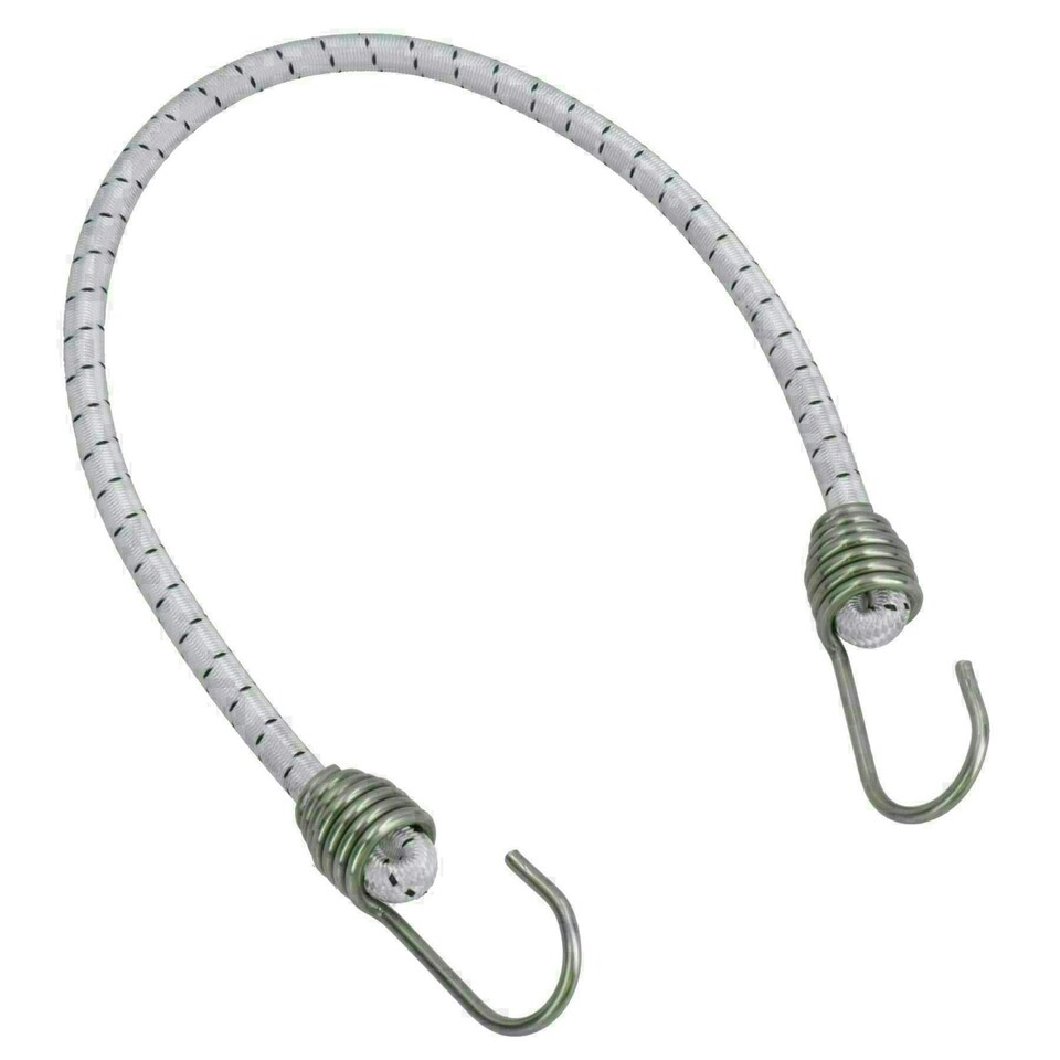 image 1 of 4pk 20" Bungee Rope With Stainless Steel Hooks Cords Shock Elastic Marine Boat