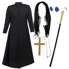 Prince of Darkness Costume | 5 Pcs | Black | XL
