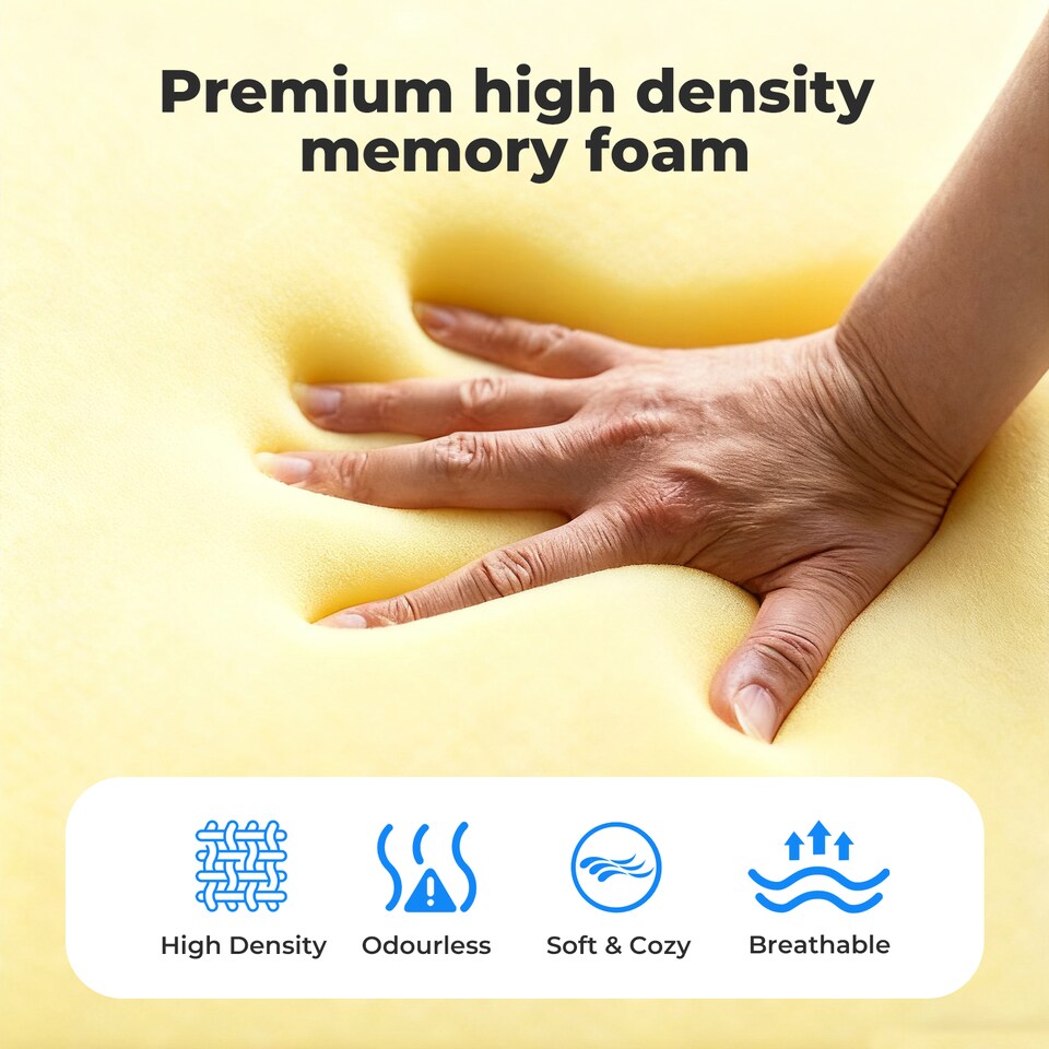 image 1 of Lavio Ergonomic Memory Foam Neck Pillow Support Bar for Cervical Pain Relief