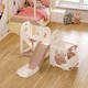 image 2 of Living and Home 3-in-1 Kids Toddler Swing, Slide, and Climber Playset - Pink
