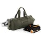 image 2 of Bagbase Plain Varsity Barrel / Duffle Bag (20 Litres) - Military Green/Military Green - One Size