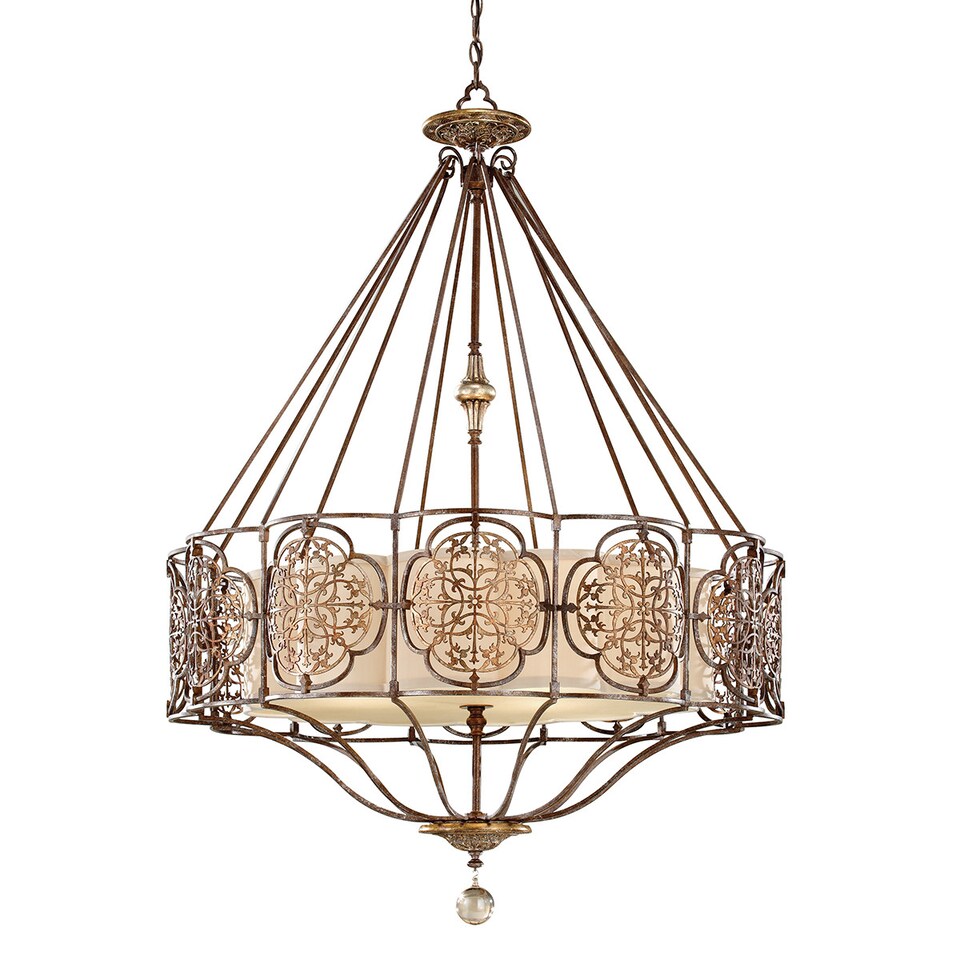 image 1 of Marcella 4 Light Round Pendant British Bronze Finish, E27