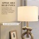 image 7 of HOMCOM Nautical Table Lamp with USB Charging Port, Bedside Lamp for Bedroom Living Room, Warm White LED Bulb Included, with Hemp Rope, Natural