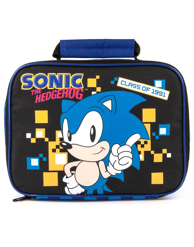 image 1 of Sonic The Hedgehog Lunch Bag for Kids | Dive into Boys' Retro Gaming Adventure | Food Container Fun with The Speedy Blue Hero | Durable Material for Active Adventures | Made for True Gaming Fans