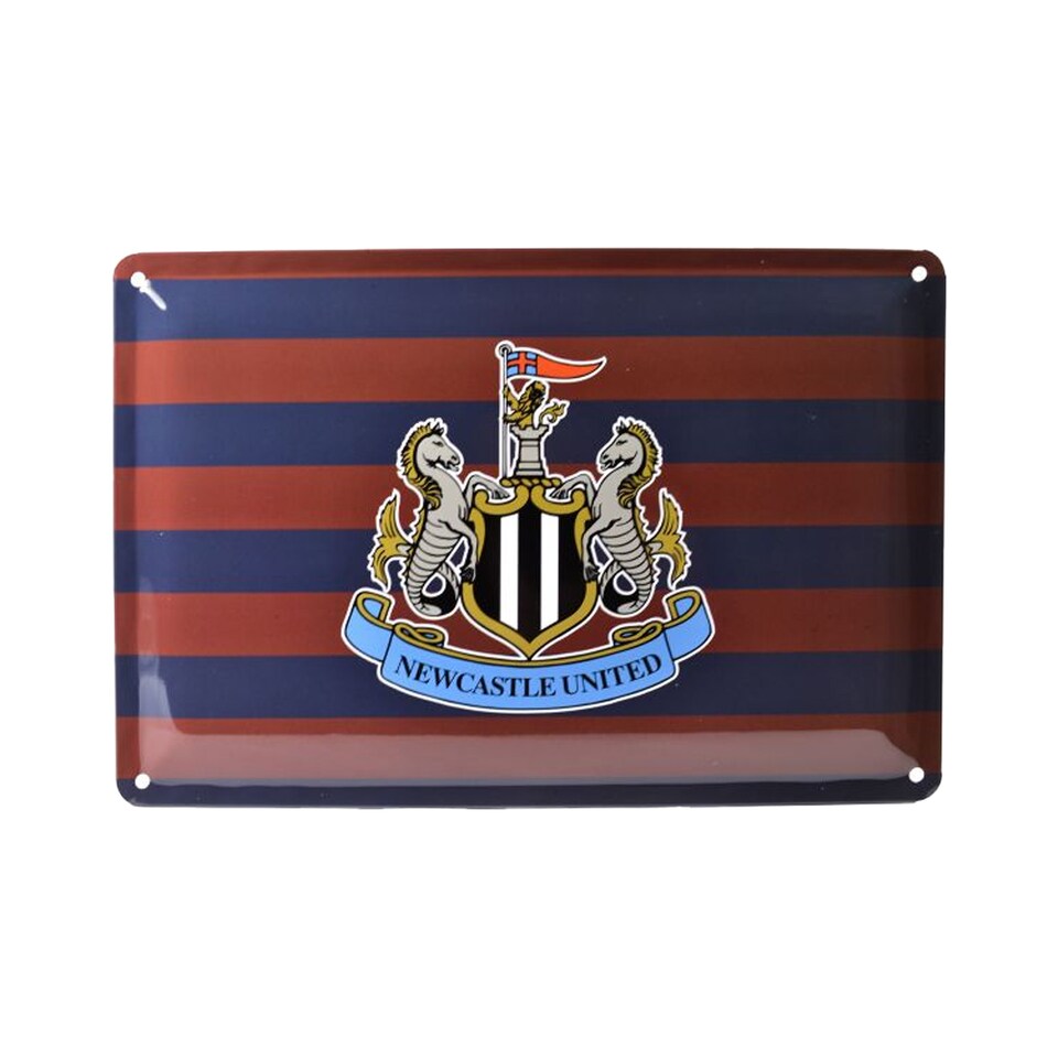 image 1 of Newcastle United FC Retro Dayz Striped Sign | Brown | Brown/Navy | 1