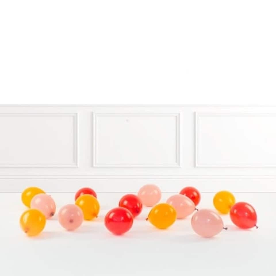 Orange, Terracotta Burnt Orange & Red Scatter Mini Latex Balloons