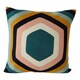 image 1 of Interiors by Premier Hexagonal Design Cushion Multi